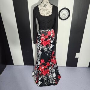 Romantic Whimsigoth Mermaid Flare Skirt